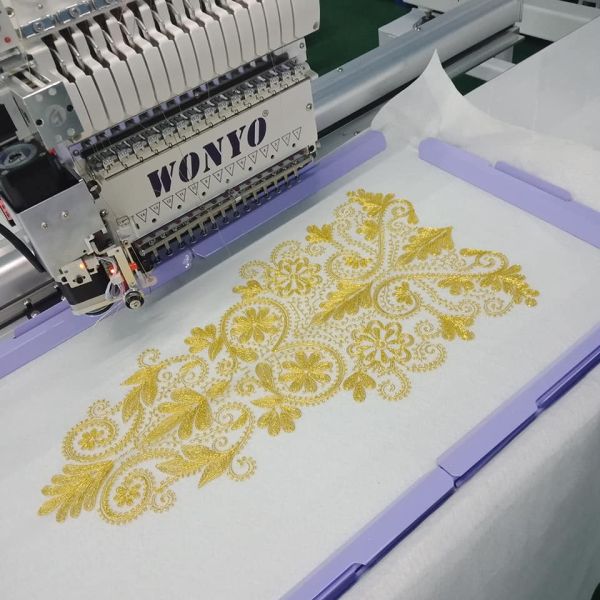 For WONYO New Single Head Flat Embroidery Machine Computerized Cording Chenille Embroidery for Home Use featuring Motor Bearing