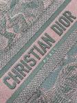 Small Christian Dior Booktote Pink And Gray Toile De Jouy Sauvage Embroidery