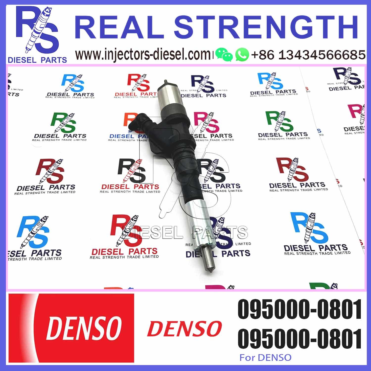 Diesel Fuel Common Rail Injector 095000-1211 6156-11-3300 095000-1210 095000-0800 095000-0801 for Komat-su PC400-7 PC450