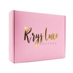 Custom Logo Pink Corrugated Mailer Cardboard Paper Packaging Mailing Postal