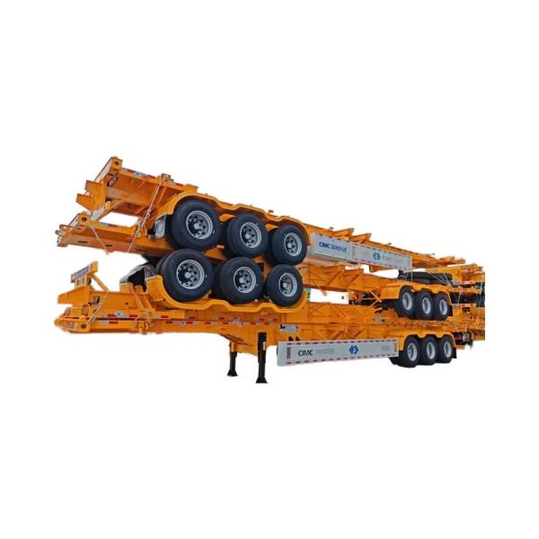 King Pin 2" 50mm or3.5" 90mm CIMC Steel Skeleton Semi Trailer for Custom's