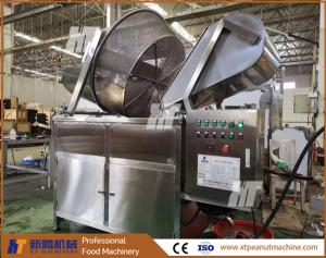 Wholesale XT Machinery Groundnut Frying Machine Batch Roaster For Chips Garlic Peanut from china suppliers