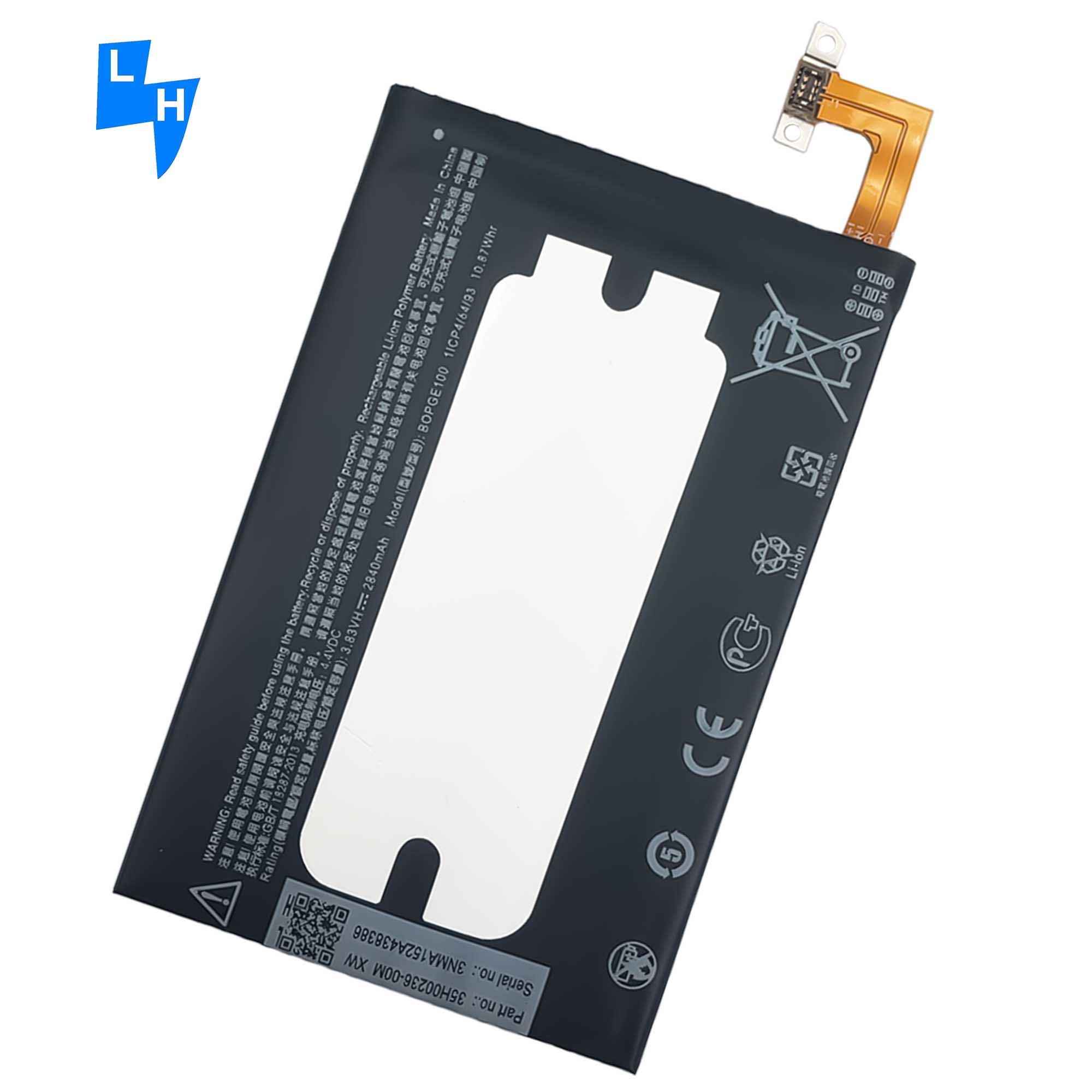 Black 2840mAh BOPGE100 M9 M8S mobile phone battery for HTC One M9 battery rechargeable batteries