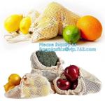 Recyclable Laundry Wholesale Cotton Mesh Bag,Reusable Solid Shopping Bag String