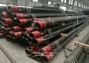 Wholesale Threaded Seamless Casing Pipe , Seamless Black Steel Pipe API 5CT Standard from china suppliers