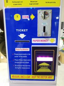 Wholesale Ultrasonic Coin Balance Bmi Scale Machine , Personal Height Weight Meter from china suppliers
