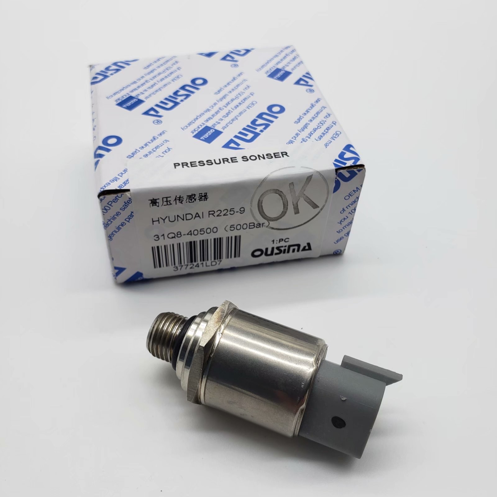 OUSIMA Excavator Pressure Sensor 31Q840500 31Q8-40500 500 Bar For HYUNAI R225-9