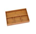 Bamboo kitchen drawer organizer with adjustable parts adjustable dividers