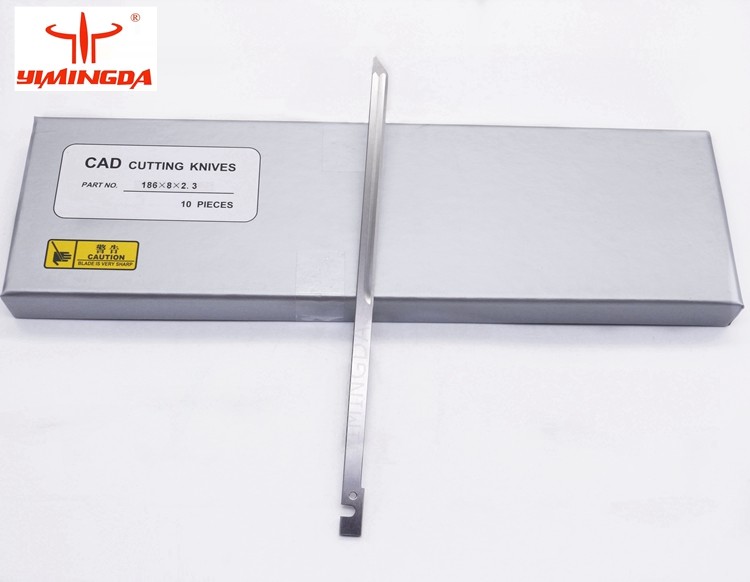 Alloy Steel Auto Cutter Blade Knife 186*8*2.3mm For Shima Seiki / Yin Cutter
