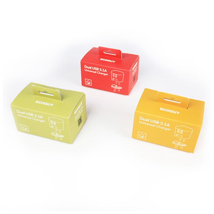 Matt Lamination Paperboard Packaging Box 3-7layers For Charger
