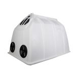 White Polyethylene Weatherproof Rectangle Calf Hutches Insulated Weather