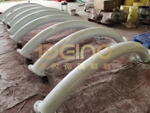 China Heat Resistance Alumina Ceramic Pipe Ceramic Lined Steel Composite Pipe on sale