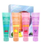 Fruit Flavor Whitening Toothpaste All Ages Herbal Blend Custom Packaging