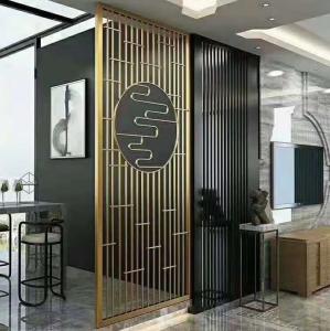 Wholesale Stainless Steel Decorative Perforated Partition Panels Indoor Screens Room Dividers from china suppliers