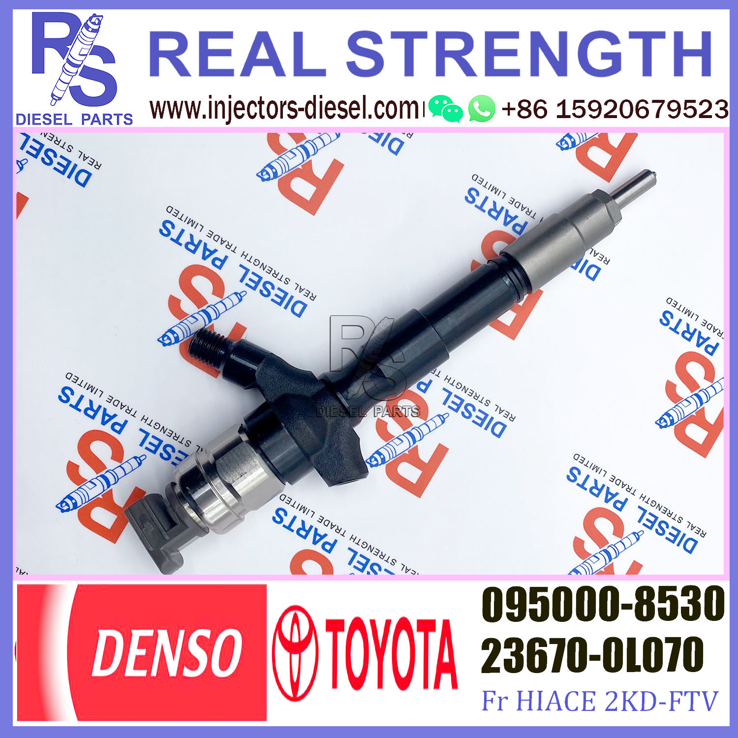 Diesel injector assembly pump common rail injector 095000 8530 0950008530 095000-8530 for 1KD 2KD diesel engine