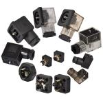2+PE 3+PE Female Plug Solenoid Valve Connector Type C UL Approved