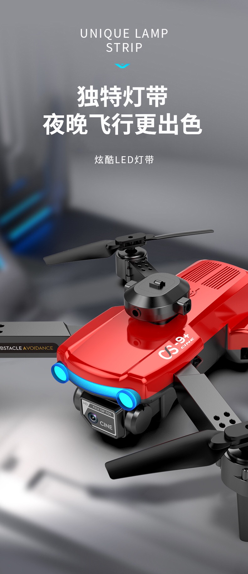 Emergency Stop Function HUGTEC W16HW UAV for Wildlife Monitoring and Surveying Single Package Size 19.5X23.5X8.5