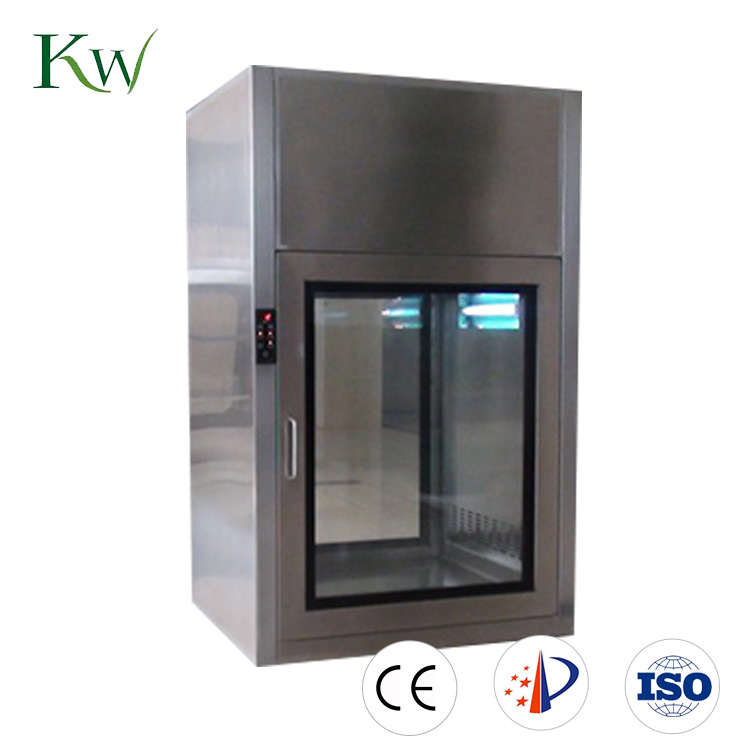UV Lamp Static Pass Box SS304 SS316 Pass Through Box 80kg Transfer Window