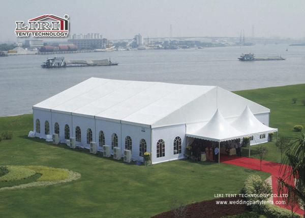 Quality Wind Resistant Outdoor Party Tents / Glass Wall Waterproof Party Tents for sale