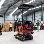 ISO9001 EPA Certified 1.5 Tonne Digger Compact Crawler Excavator