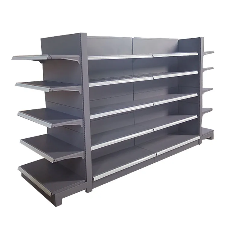 Factory Custom Size Color Logo Single Sided Gondola Shelf Supermarket Shelf Wall Shelf