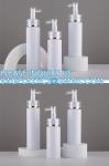 Shampoo Pump Bottle, Luxury Silver Cosmetic Packaging Face Cream Serum Essence