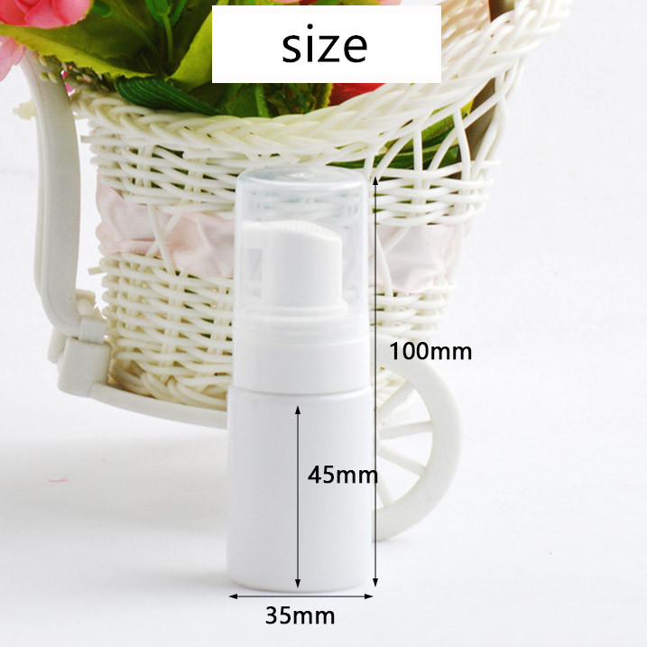 White Clear Foaming Plastic Cosmetic Container 30ml Pet With Foam Soap Pump