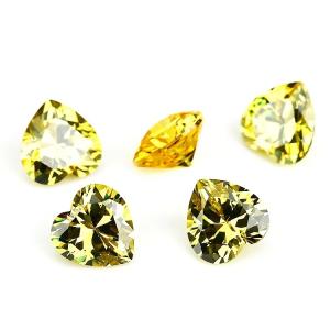 Wholesale Colors CZ Moissanite Diamond Heart Cut 3x3mm 4x4mm Synthetic Cubic Zirconia from china suppliers