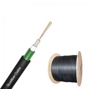 China Outdoor Central Tube Fiber Cable , GYXTS Armoured Fiber Cable With HDPE Sheath on sale