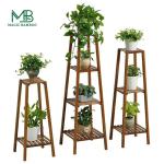 Natural Multi-layer Flower Stand for Balcony Living Room Home Decoration Potted