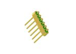 0.7mm 6 Pins Glass To Metal Seal Connectors Hermetic Feedthrough Connectors