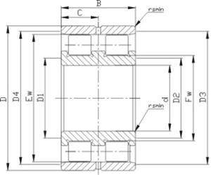 Wholesale Precision Cylindrical Roller Bearings: SL0248 Series Cylindrical Roller Bearing SL024844 from china suppliers