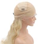 Brazilian Glueless Full Lace Wigs , Blonde Human Hair Wigs 130% Density