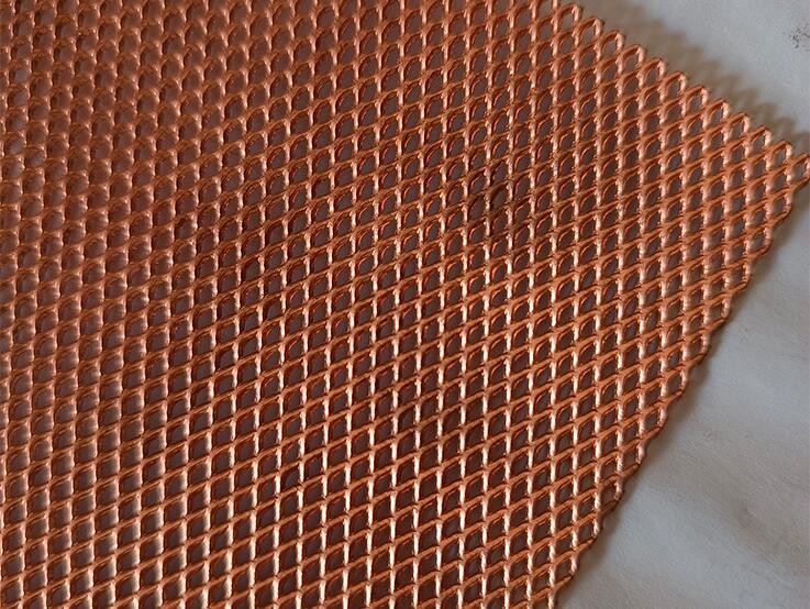 Emi Shielding Protective Copper Expanded Metal Mesh For Wind Energy Composites