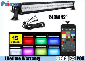 Wholesale 42 Inch 240W 5D RGB Led Car Light Bar Dance Sync With Music Spot / Flood / Combo from china suppliers