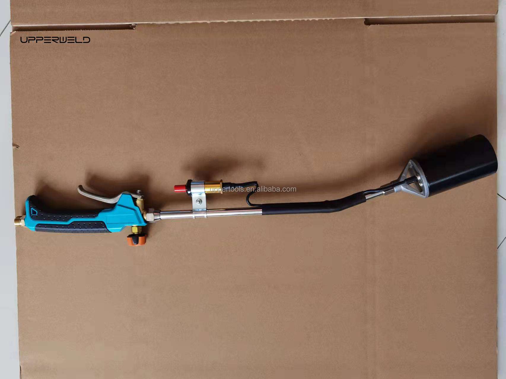 89cm Two-Color Handle Heavy-Duty Propane Torch Weed Burner with Push Button Igniter