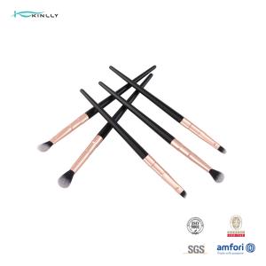 Wholesale 5 Piece Eyeshadow Blending Brush Set Aluminum Ferrule Wooden Handle from china suppliers