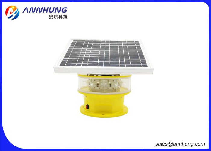 Flash Mode Solar Powered Aviation Lights / Aircraft Obstruction Lights