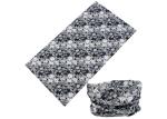 Black White Simple Design UV Headwear 25*50 CM Polyester Scarf