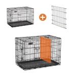 Large Welded Strong Metal Dog Crate Non Toxic Coating Rust Resistant