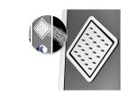 Black and white 304 stainless steel rainfall shower head wall mounted shower