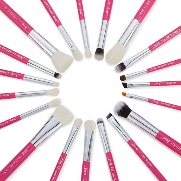 Fluffy 20 Piece Pro Makeup Brushes Set 7 times coated birch wood