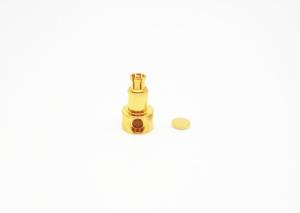 Wholesale Gold Plated Coaxial SSMP Connector , Right Angle Coax Connector Light Weight from china suppliers