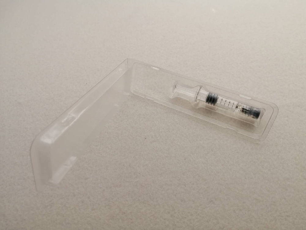 Medical Device Blister Packaging PET PVC Clamshell for 1.0ml Syringe Process Type