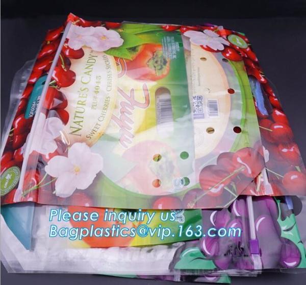 cherries packaging bag Fruit shopping bag Grape pouch, Fruit Spout Straw Jelly