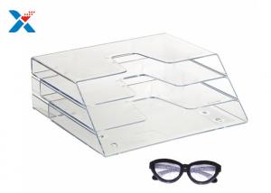 Wholesale Office Clear Acrylic Magazine Holder , Acrylic Brochure Holders Eco - Friendly from china suppliers