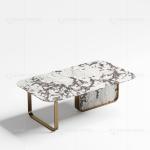 130x70x45cm SS Coffee Table Sintered Stone Top Coffee Table For Living Room