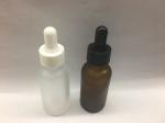 Neck Size 20mm Frosted Amber Dropper Bottles Black White Dropper