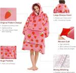 OEM Premium Sherpa Wearable Blanket With Hood One Size Fits All