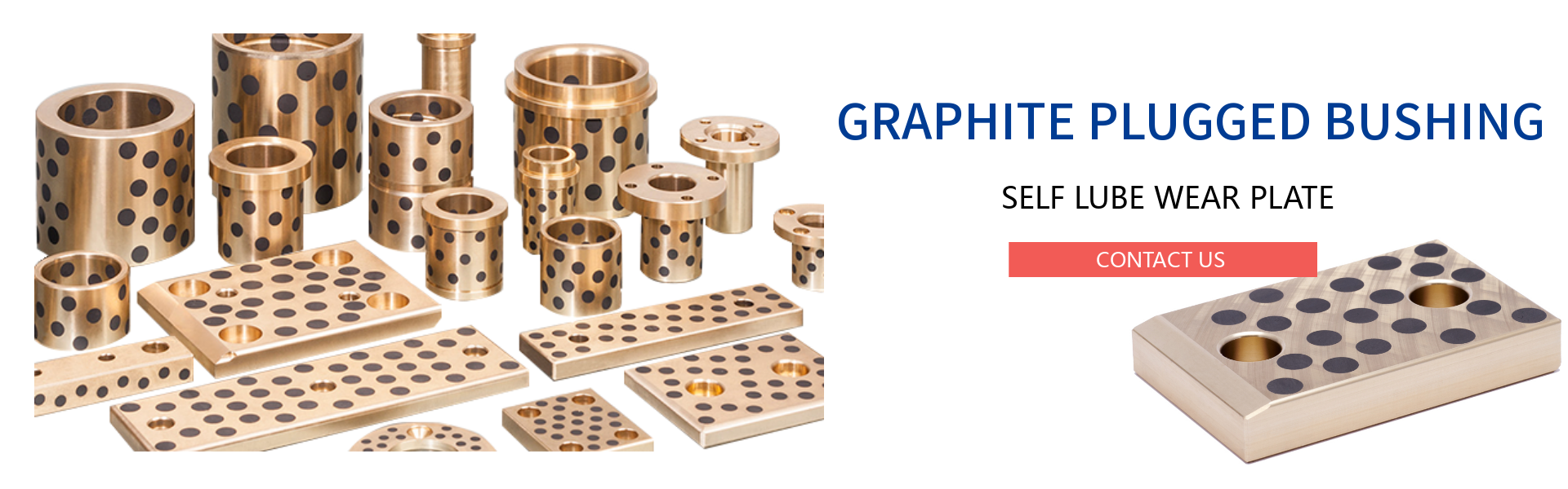 GRAPHITE BRONZE BUSHING, WEAR PLATE